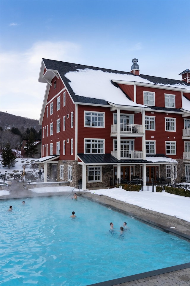 102 Forest Drive 310Interval I W/Lockout 308, Warren, VT 05674 - view of snow covered pool