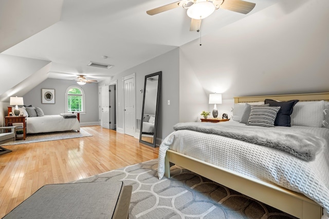 52 Hardy Rd, Bedford, NH 03110 - bedroom with light wood-type flooring and a ceiling fan