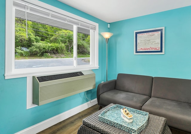 1144 Weirs Blvd Unit 20, Laconia, NH 03246 - living area with baseboards and wood finished floors