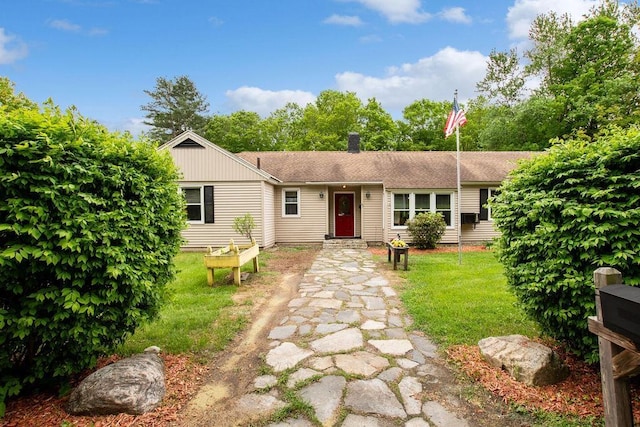 47 Dell Rd, Springfield, VT 05156 - view of front of home featuring a front lawn and a chimney