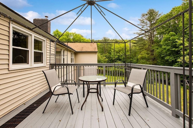 47 Dell Rd, Springfield, VT 05156 - view of wooden terrace