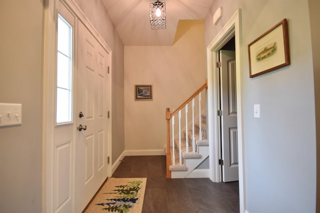 190 Ryans Way, Fletcher, VT 05448 - tiled entrance foyer featuring stairway and baseboards