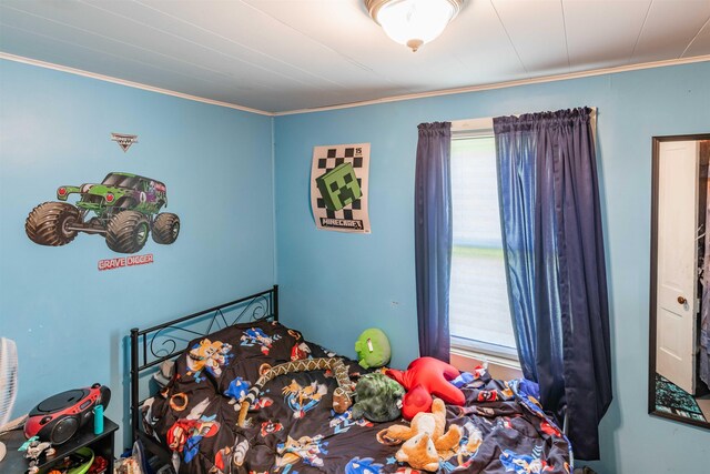 95 Main St, Wells River, VT 05081 - bedroom featuring multiple windows and ornamental molding