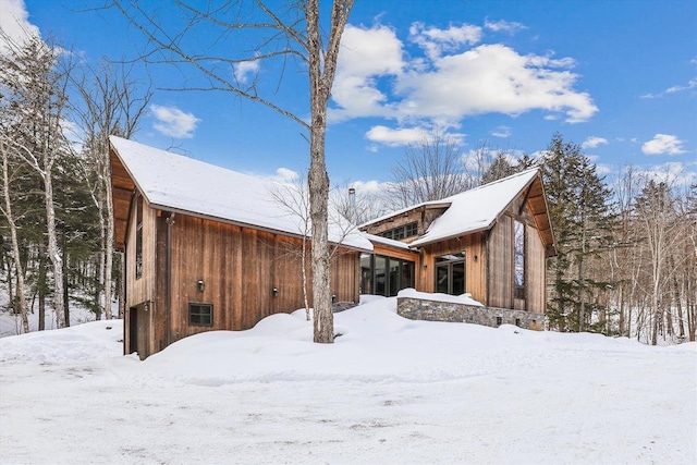 249 Falls Brook Ln, Stowe, VT 05672 - view of snowy exterior