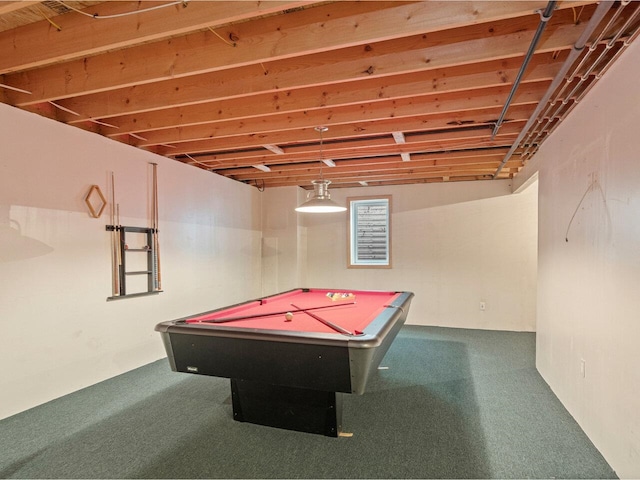 8 Checkerberry Sq Unit 106, Milton, VT 05468 - rec room with billiards and carpet floors