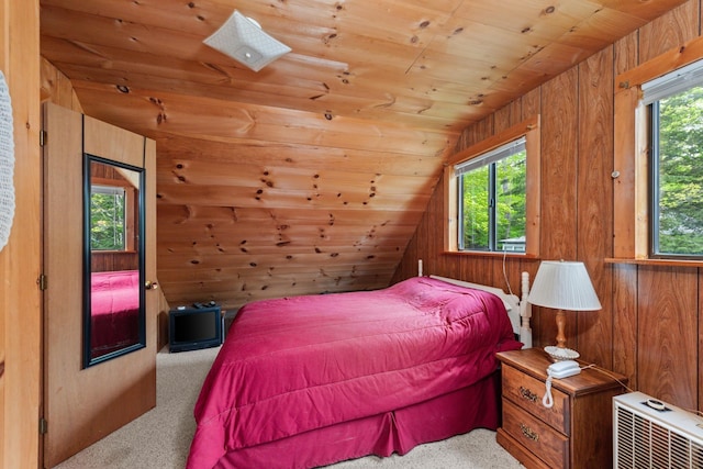 50 Browns Beach Rd, Bristol, NH 03222 - carpeted bedroom with wooden ceiling and wooden walls