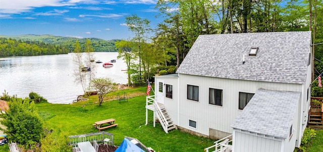 50 Browns Beach Rd, Bristol, NH 03222 - view from above of property with a large body of water and a forest