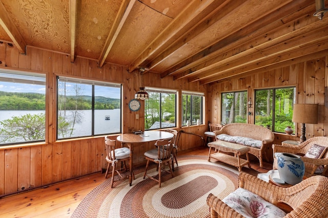 50 Browns Beach Rd, Bristol, NH 03222 - sunroom / solarium with a water view
