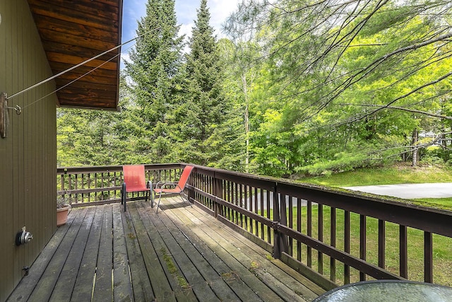 46 Murray Hill Heights Rd Unit 17, Manchester, VT 05255 - view of wooden deck
