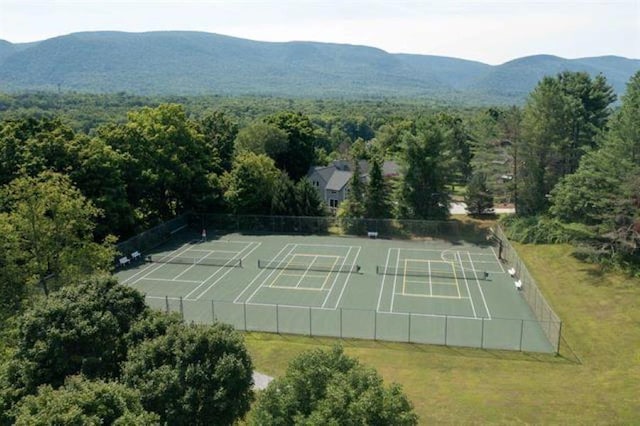 46 Murray Hill Heights Rd Unit 17, Manchester, VT 05255 - aerial view of a forest and a mountain backdrop