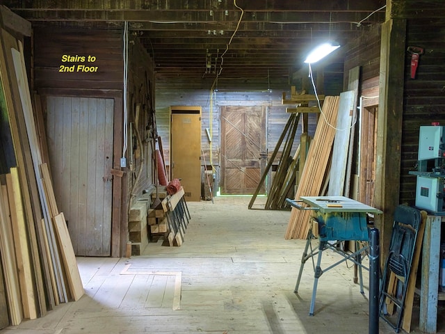 927 Water St, Bennington, VT 05257 - below grade area with wooden walls