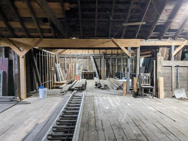 927 Water St, Bennington, VT 05257 - miscellaneous room with wood-type flooring