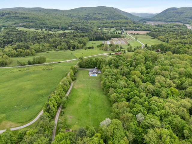 55 Honey Hill Rd, Hinesburg, VT 05461 - aerial view of sparsely populated area featuring a mountainous background