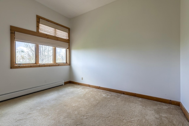 46 Willows Way Unit 5, Peru, VT 05152 - empty room with carpet floors, baseboard heating, and baseboards