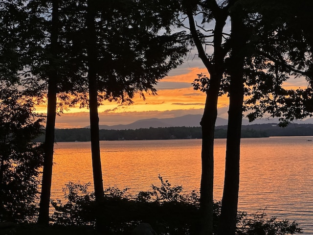 87 Chase Point Rd, Tuftonboro, NH 03853 - water view featuring a mountainous background