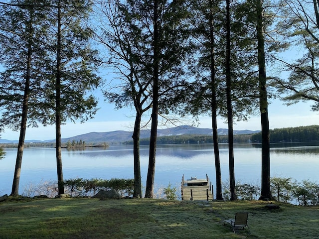 87 Chase Point Rd, Tuftonboro, NH 03853 - water view with a mountainous background