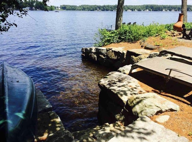34 Baker Ave, Deerfield, NH 03037 - dock area with a water view