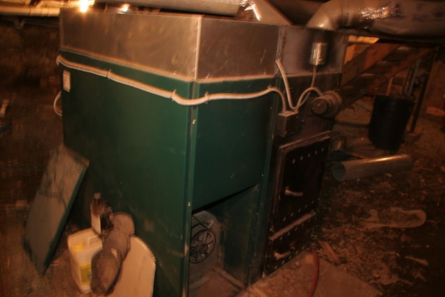 1083 Back Center Rd, Lyndon, VT 05851 - basement view of a heating unit
