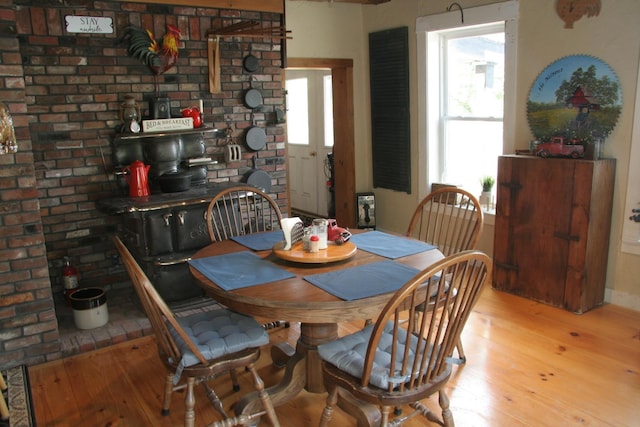 1083 Back Center Rd, Lyndon, VT 05851 - dining area with hardwood / wood-style floors and baseboards