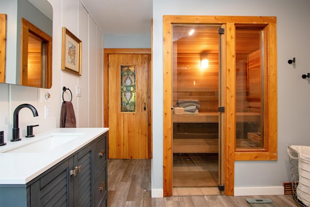 304 Green Bay Loop, Peacham, VT 05862 - relaxing sauna / steam room featuring wood finished floors and baseboards