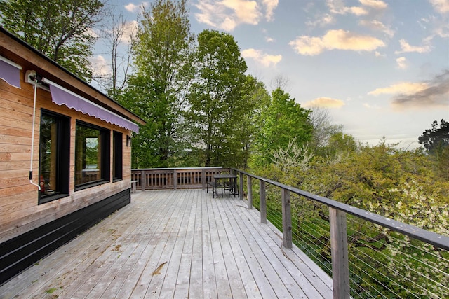 304 Green Bay Loop, Peacham, VT 05862 - view of wooden deck