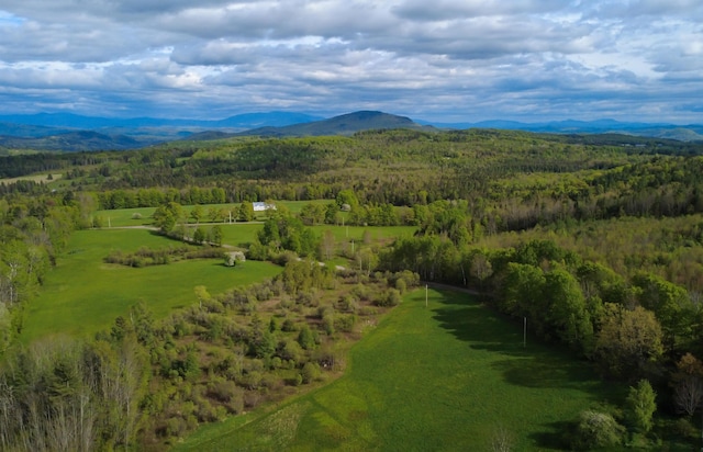 304 Green Bay Loop, Peacham, VT 05862 - aerial view of a mountainous background and a heavily wooded area