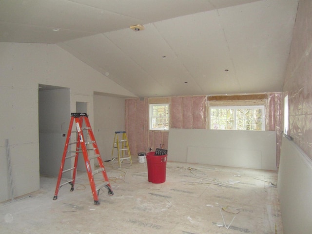 102 Thomas Dr, Wakefield, NH 03872 - empty room with lofted ceiling