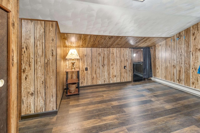 124 Hanson Rd, Ossipee, NH 03864 - bonus room with wood walls, wood finished floors, and a baseboard heating unit