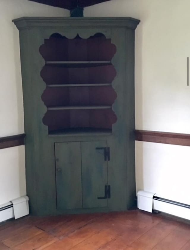 1186 Pucker St Unit 1.5Acres, Stowe, VT 05672 - detailed view of a baseboard heating unit and wood finished floors