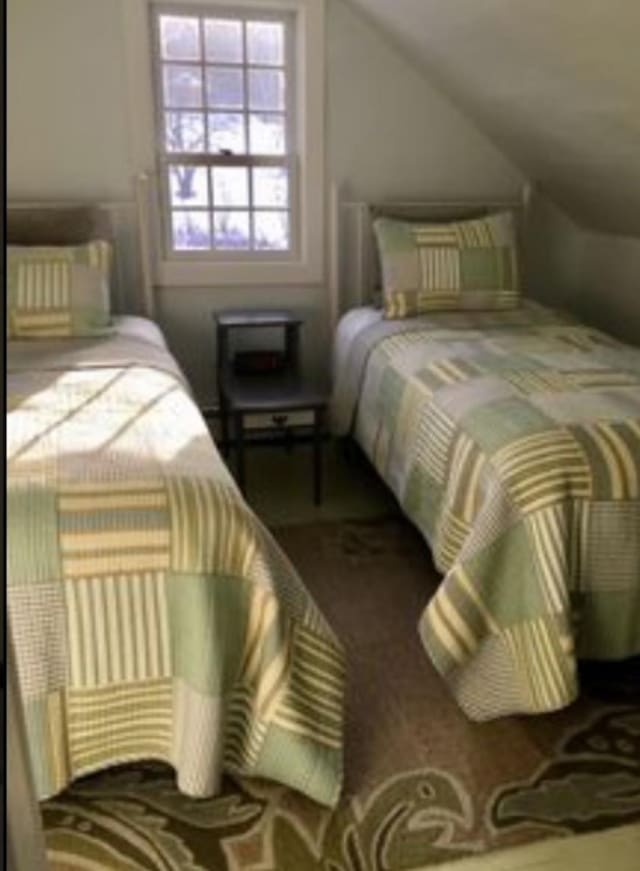 1186 Pucker St Unit 1.5Acres, Stowe, VT 05672 - bedroom with lofted ceiling