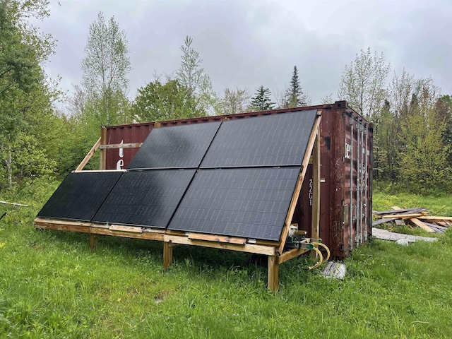 3010 Buck Hill Rd, Westfield, VT 05874 - view of outbuilding featuring solar panels