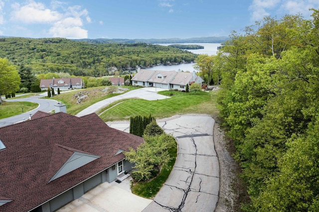 24 N Peak Vlg, Newbury, NH 03255 - aerial view of a nearby body of water and a heavily wooded area