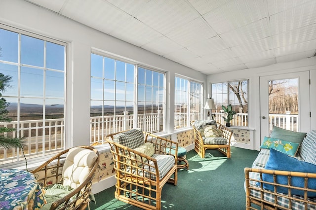 959 Presidential Hwy, Jefferson, NH 03583 - sunroom featuring carpet flooring
