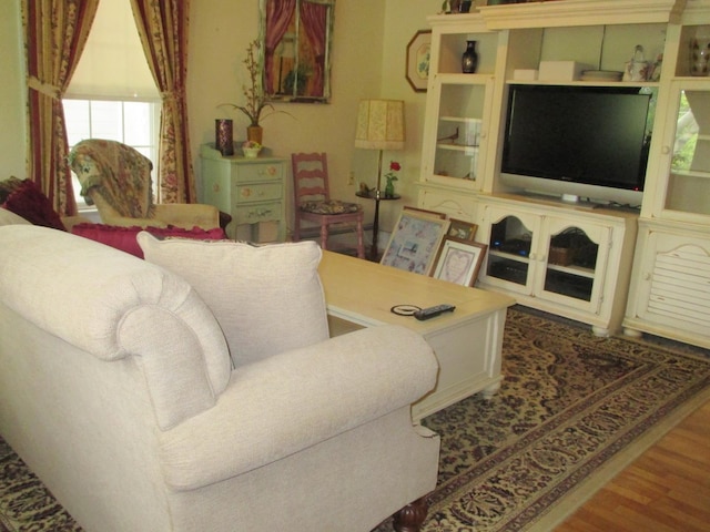 1996 Main St, Bethlehem, NH 03574 - living room with wood finished floors