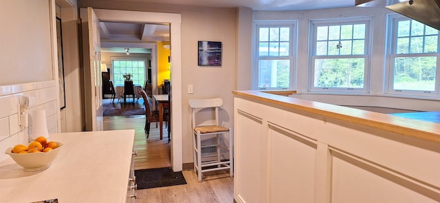 499 Andover Rd, New London, NH 03257 - corridor with light wood finished floors