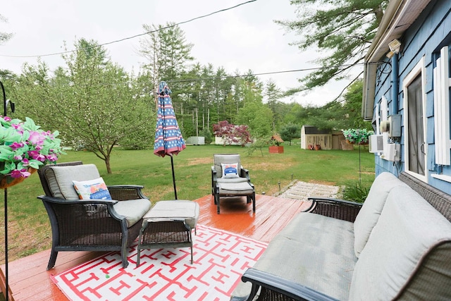 26 Neal Shore Rd, Meredith, NH 03253 - view of patio featuring a deck and outdoor lounge area