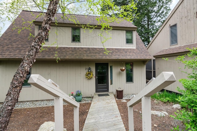 21 Pleasant Dr, Grantham, NH 03753 - view of front of house with roof with shingles