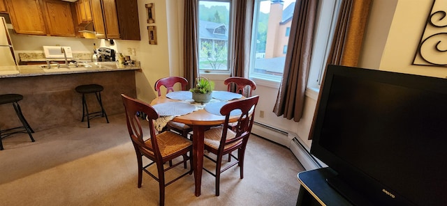 73 Alpine Dr Unit C211, Killington, VT 05751 - dining space featuring light colored carpet