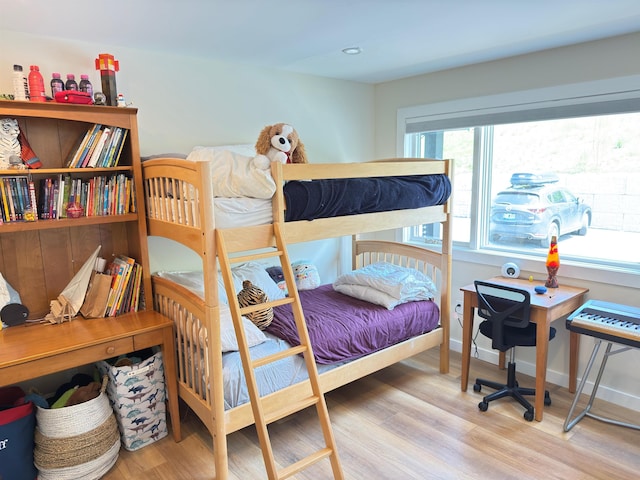 2366 Mountain Rd Unit 3, Stowe, VT 05672 - bedroom featuring wood finished floors, baseboards, and recessed lighting