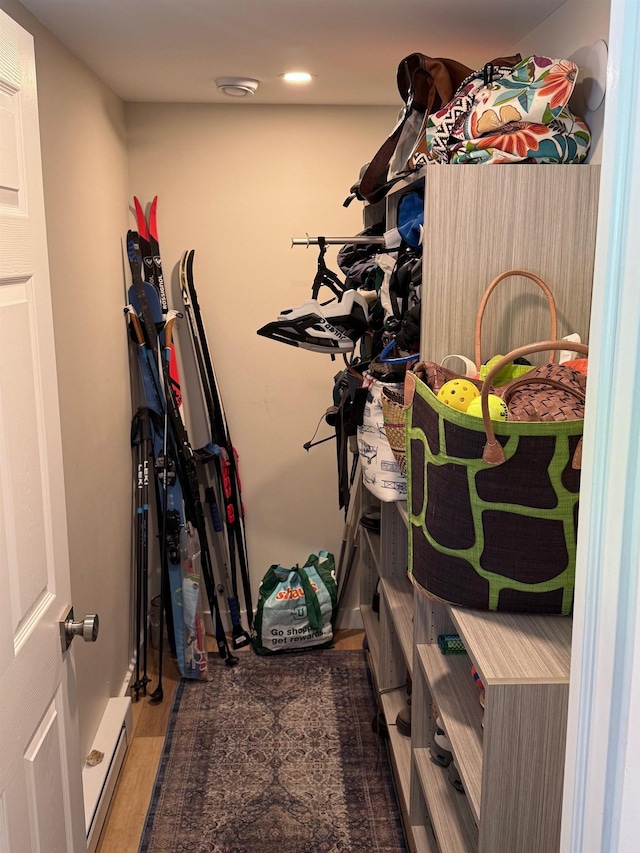 2366 Mountain Rd Unit 3, Stowe, VT 05672 - walk in closet featuring wood finished floors