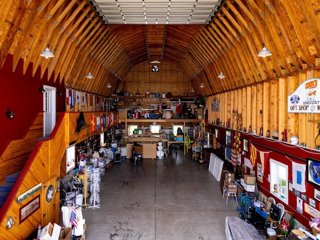 57 Farrants Pt, Newport City, VT 05855 - garage featuring a workshop area