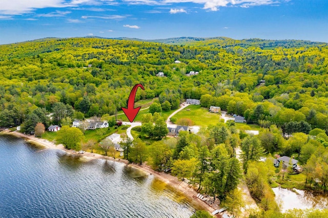 1 Mayhew Tpke, Bridgewater, NH 03222 - bird's eye view of a heavily wooded area and a nearby body of water