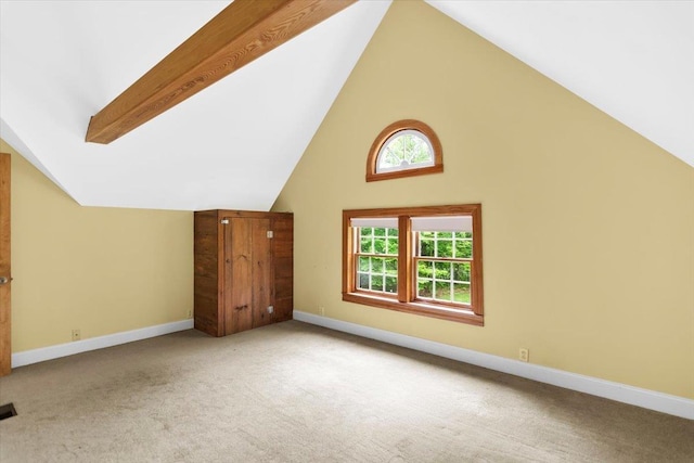 379 Swallow Hill Rd, Pownal, VT 05261 - bonus room featuring carpet flooring, baseboards, and high vaulted ceiling