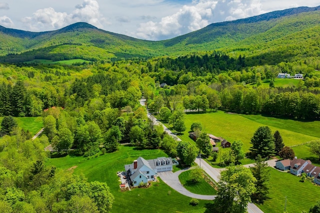 543 Lower Hollow Rd, Dorset, VT 05251 - aerial view of a heavily wooded area and mountains