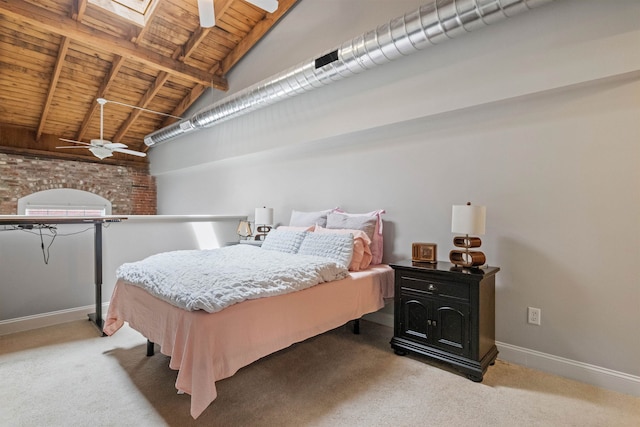 48 Landing Ln Unit 15, Laconia, NH 03246 - bedroom with wooden ceiling, carpet flooring, and baseboards