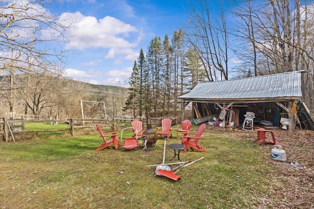 1460 Main St, Waitsfield, VT 05673 - view of yard with an outdoor structure and a pole building
