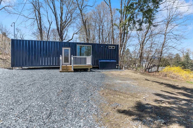 15 Highland Ave, Claremont, NH 03743 - view of front of house with a wooden deck