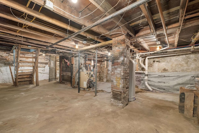31 Prospect St, Franklin, NH 03235 - unfinished below grade area featuring a heating unit