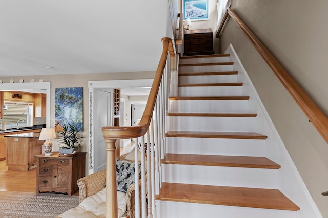 745 Ocean Blvd, Hampton, NH 03842 - stairway with wood finished floors