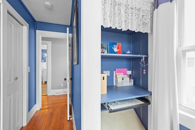 745 Ocean Blvd, Hampton, NH 03842 - hall featuring wood finished floors and baseboards